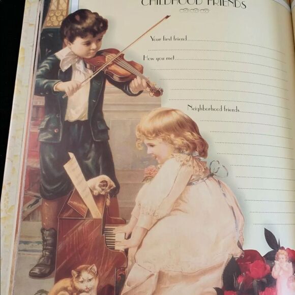 Cynthia Hart Baby's Book Keepsake Victorian Journal Album Antique CR Gibson. - Picture 2 of 13
